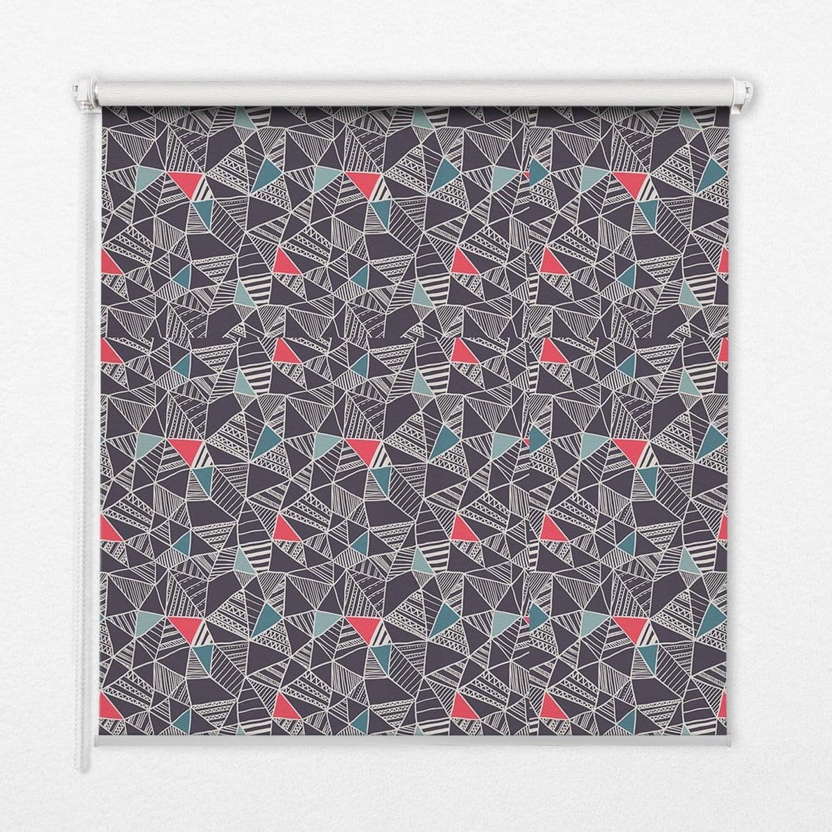 Lichtfilterend Rolgordijn met Patroon in Blauw - 150 x 140 cm