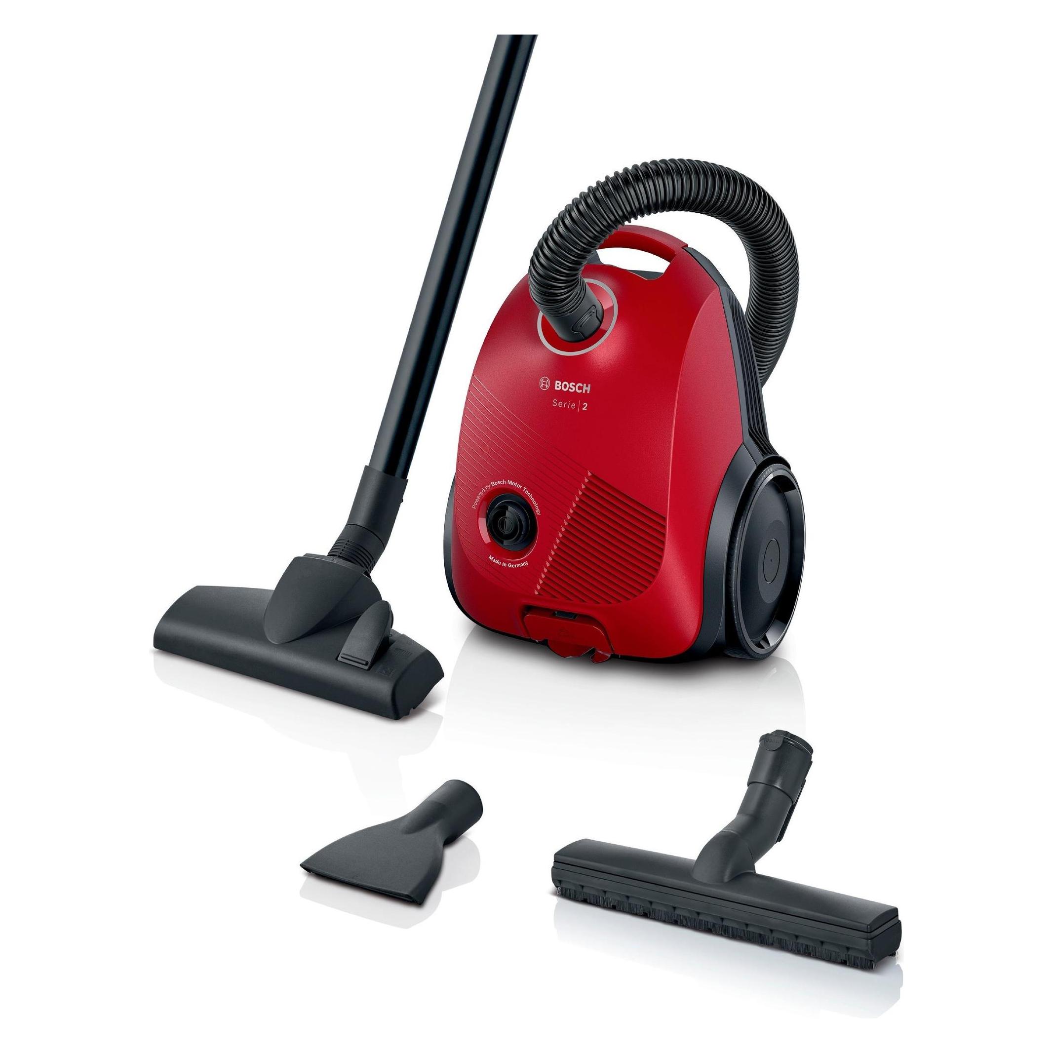 Bosch Hausgeräte BSHG CP Bodenstaubsauger 600W 80dB 8m 3.5L Hygienef. rot (BGLS2LR1H)