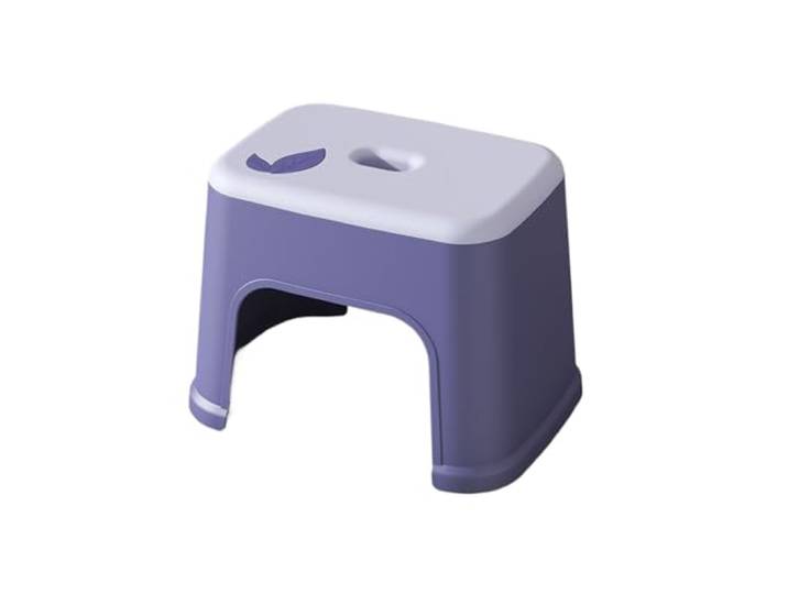 GTOULHH Sitzhocker Ottoman Hocker 3Pcs Tragbare Hocker Leichte Schritt Stapelbar Haushalt Moderne für Wohnzimmer(Purple)