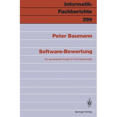 Software-Bewertung, Taschenbuch von Peter Baumann, Springer Berlin, 978-3-540-55151-5