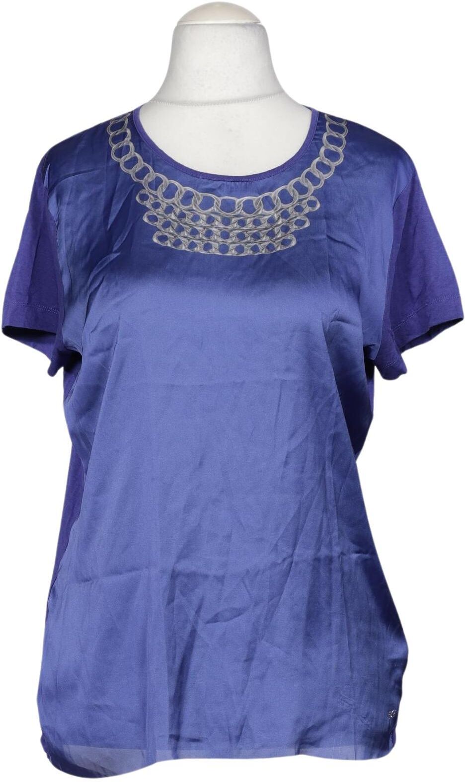 Escada Sport Damen Bluse, Blau, Gr. M, Synthetik / Modal / Baumwolle - Second Hand