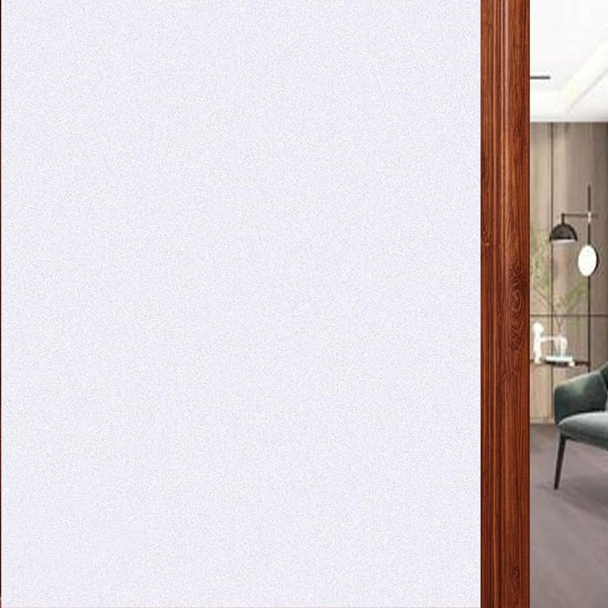 Matwitte privacyfolie voor ramen - Zelfklevende statische raamfolie - 50 x 100 cm