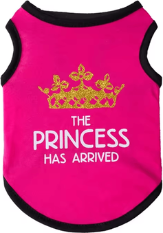 Inspire Curations Princess Print Summer Cotton Vest For Sphynx Cats & Small Pets rose Princess m advise 2 3.5kg
