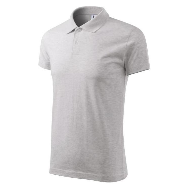 Malfini Single J. M MLI-20203 light gray melange polo shirt (XXL) (53507127)