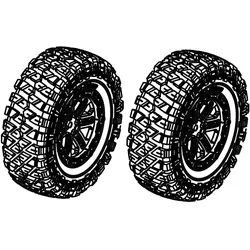 Amewi Kompletträder Grau/Orange RCX10