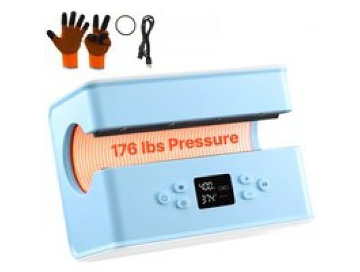 VEVOR Automatische Tassenpresse 80 kg Becherpresse Wärmepresse Weiß & Blau, für 325/591/887 ml Sublimationsbecher Tassen Gläser Becher, Gleichmäßige Erwärmung, Temperatur- & Zeiteinstellung, 3 Modi