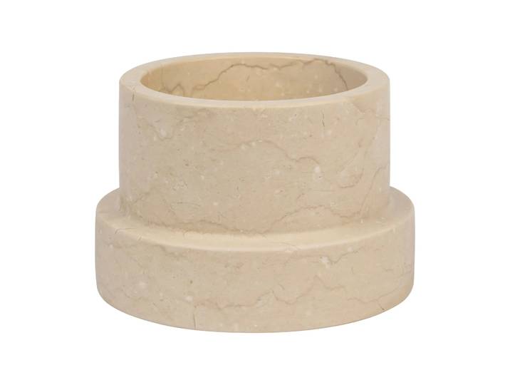 Mette Ditmer Bougeoir Marble pour bougies en bloc 6,5 cm Sand