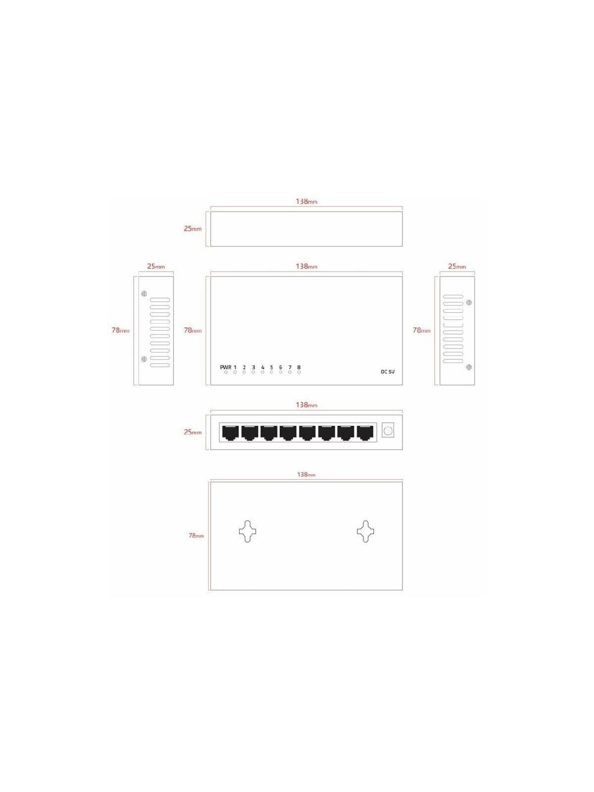 Lanview - switch - 8 ports - smart