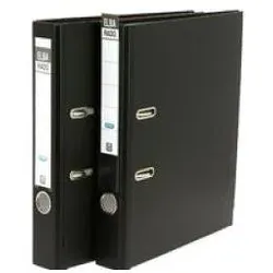 Elba, Ordner, Ordner rado brillant, 50 mm, schwarz, 5er Pack Rückenbreite: 50 mm, DIN A4, Einband aussen/innen aus (A4, 50 mm, 1 Stk.)