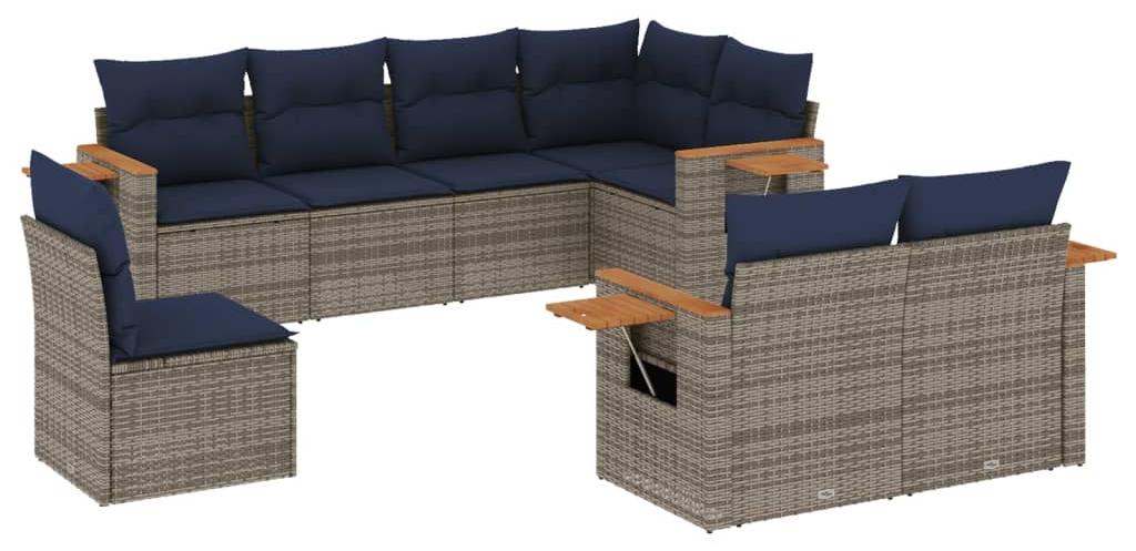 Gartenlounge-Set - Lounge-Set für den Außenbereich - Gartenmöbel-Set - Lounge-Set ohne Tisch - Modulares Lounge-Set