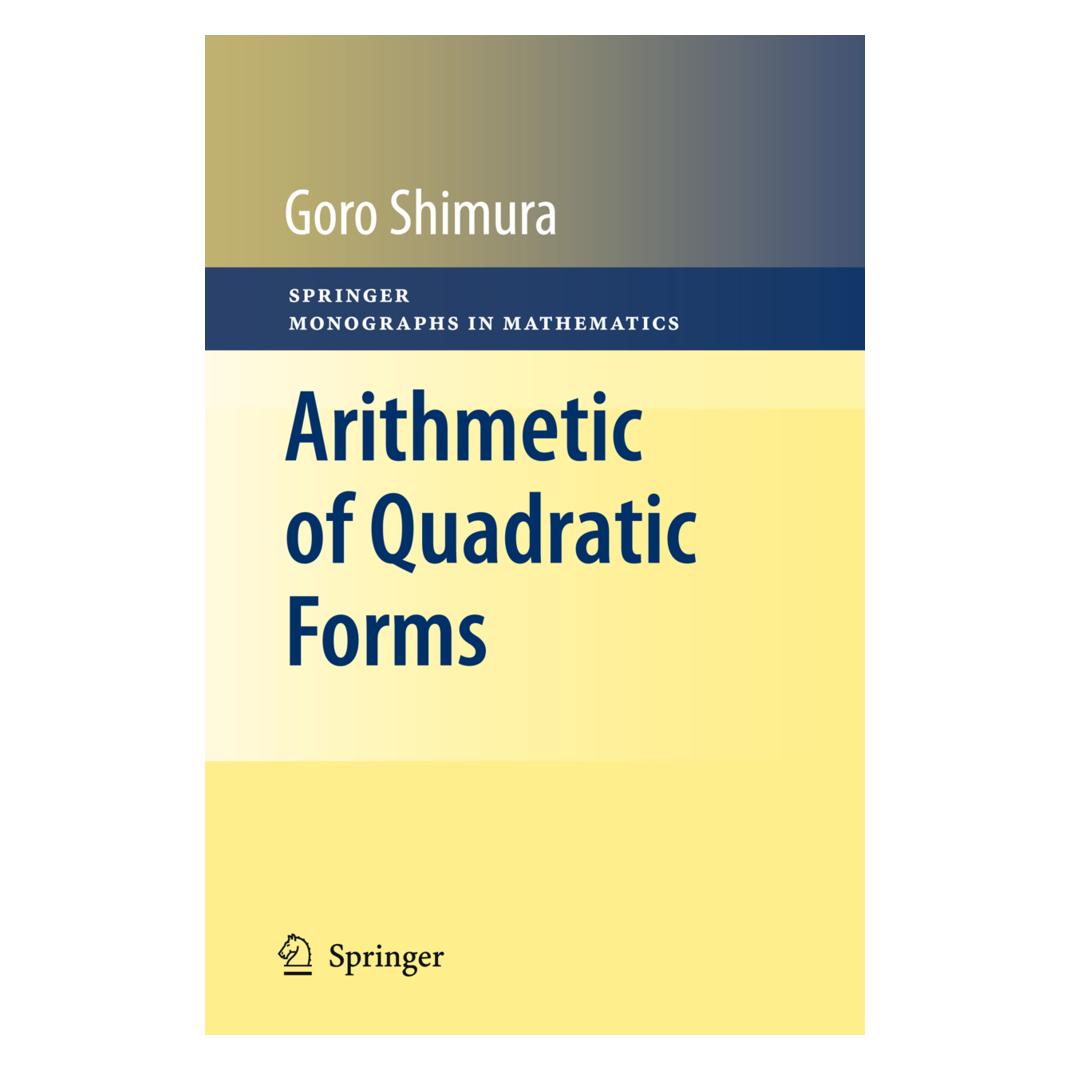 Springer Arithmetic of Quadratic Forms (Englisch, Softcover, Goro Shimura) (55493724)