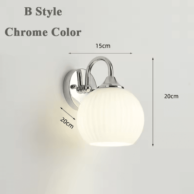 Inspire Curations Modern Chrome LED Acrylic Wall Sconce wd349 2 chrome 3 Colors