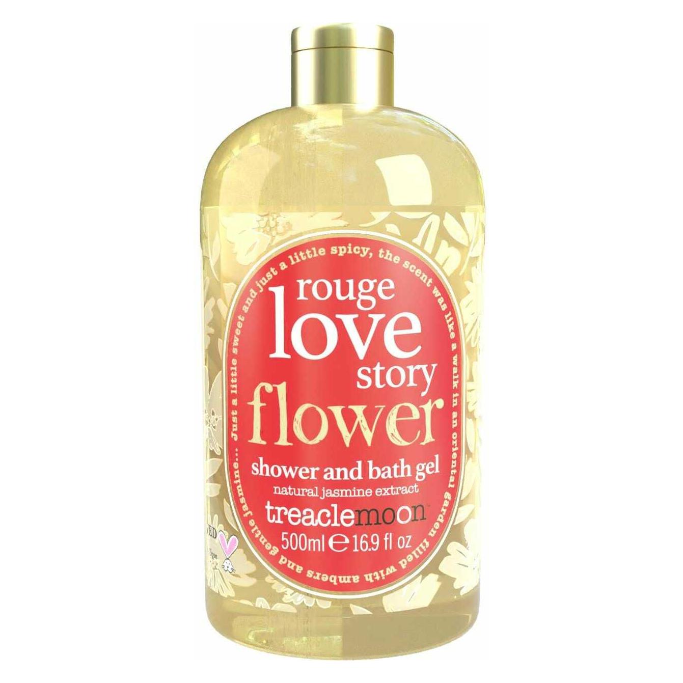 Treaclemoon Rouge Love Story Dusch- & Badegel 500ml mit natürlichem Jasminduft (500 ml) (101001128)