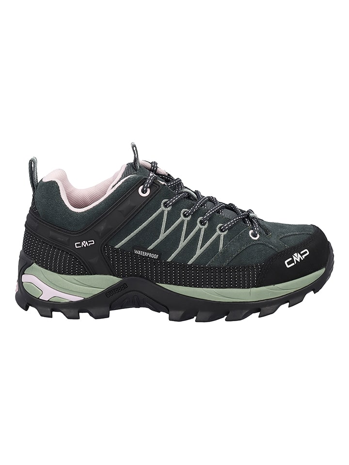 cmp Leder-Trekkingschuhe "Rigel Low" in Grün - 36