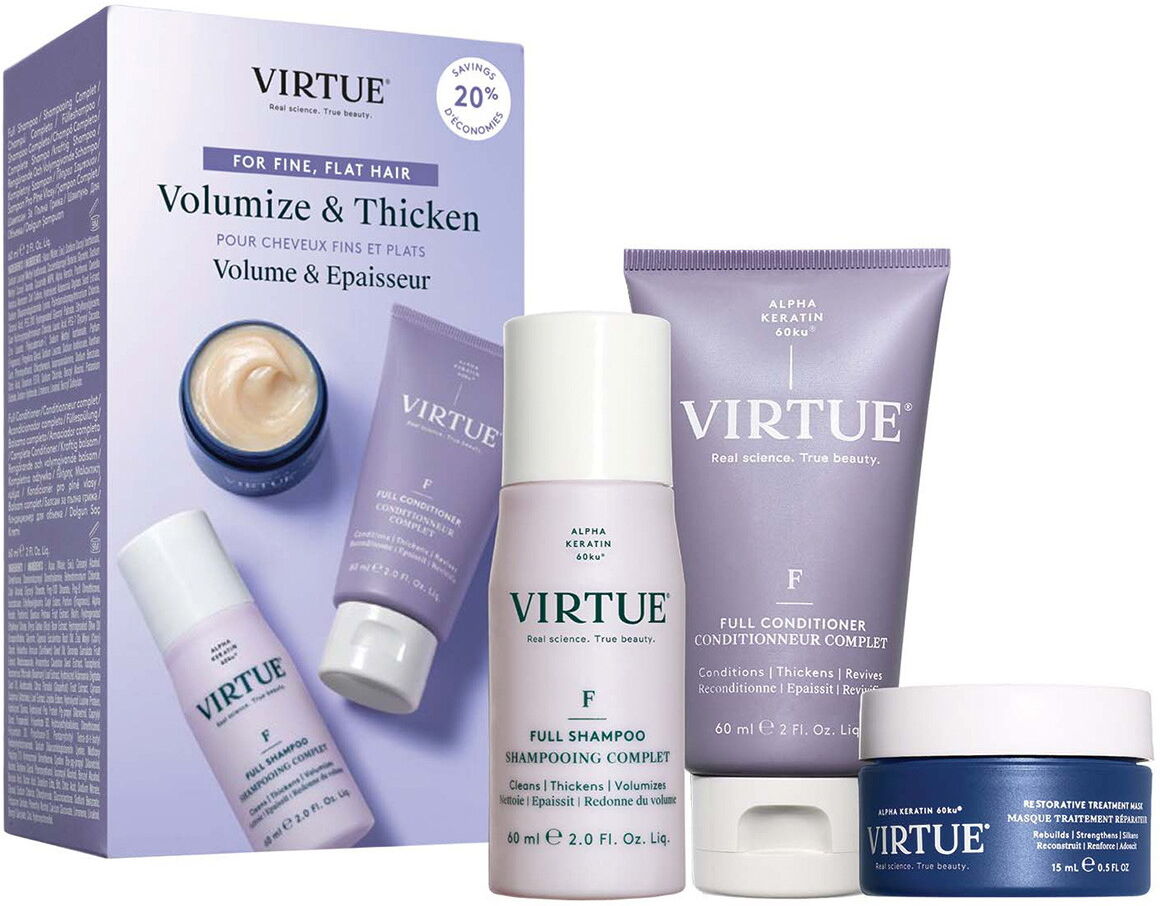 135ml Virtue Full Discovery Kit (Shampoo 60ml + Conditioner 60ml + Mask 15ml)