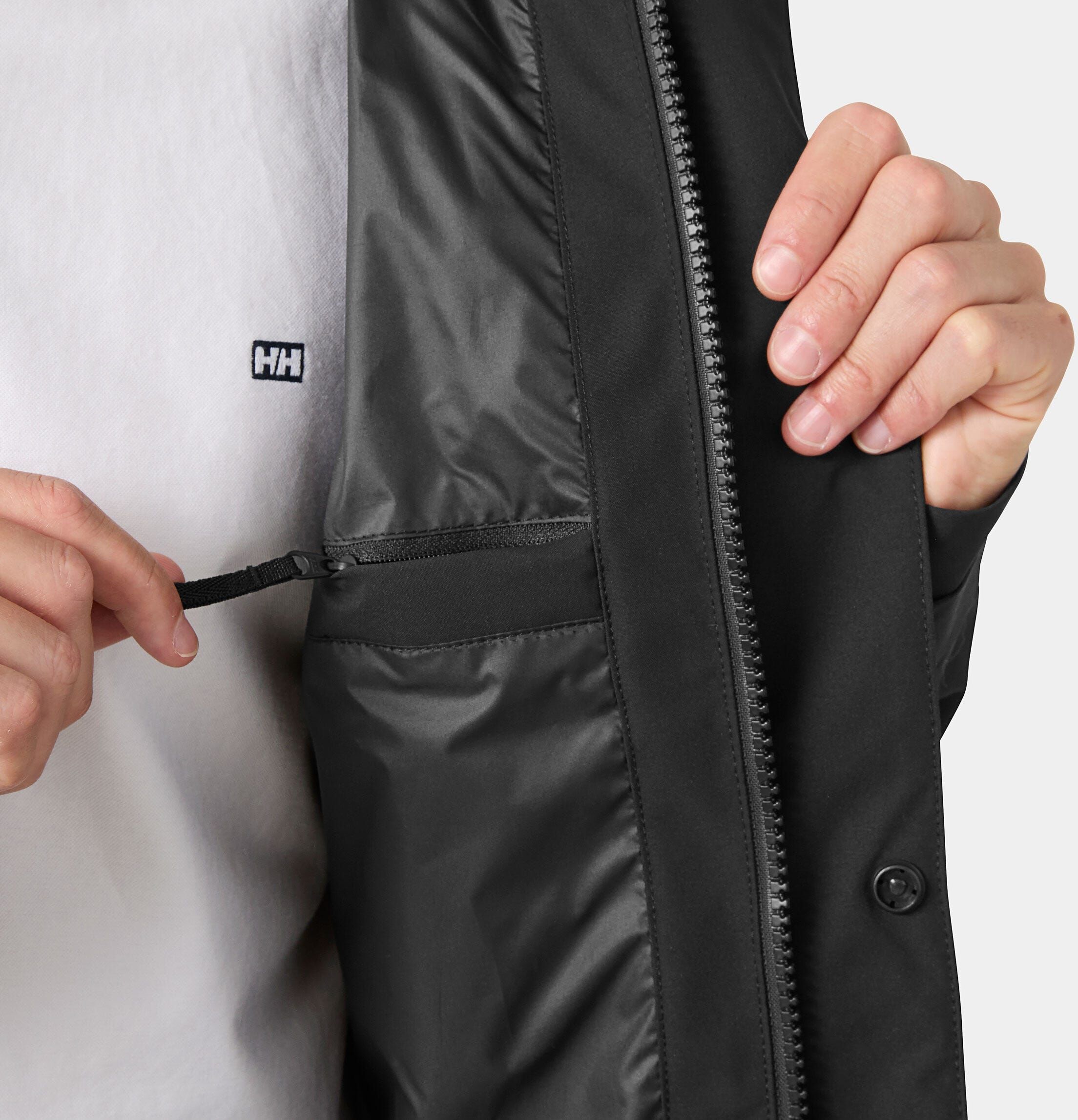 Helly Hansen Men's City Raincoat - Black/Ebony - 2XL