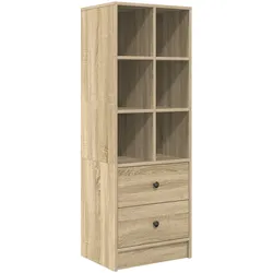 vidaXL Sonoma-Eiche Regal Sonoma-Eiche MDF Groß Regal Rechteckig