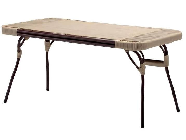 Xlmoebel Couchtisch Rattan-Couchtisch mit großzügiger Tischplatte für Terrasse und Garten (Couchtisch), Hergestellt in Europa