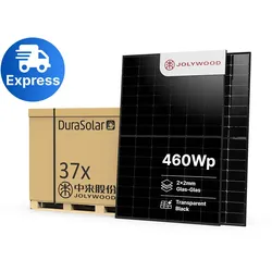 Jolywood 460W Full Black PV-Modul – (Bifazial | Glas-Glas) – JW-HD96N-R2 – Palet...