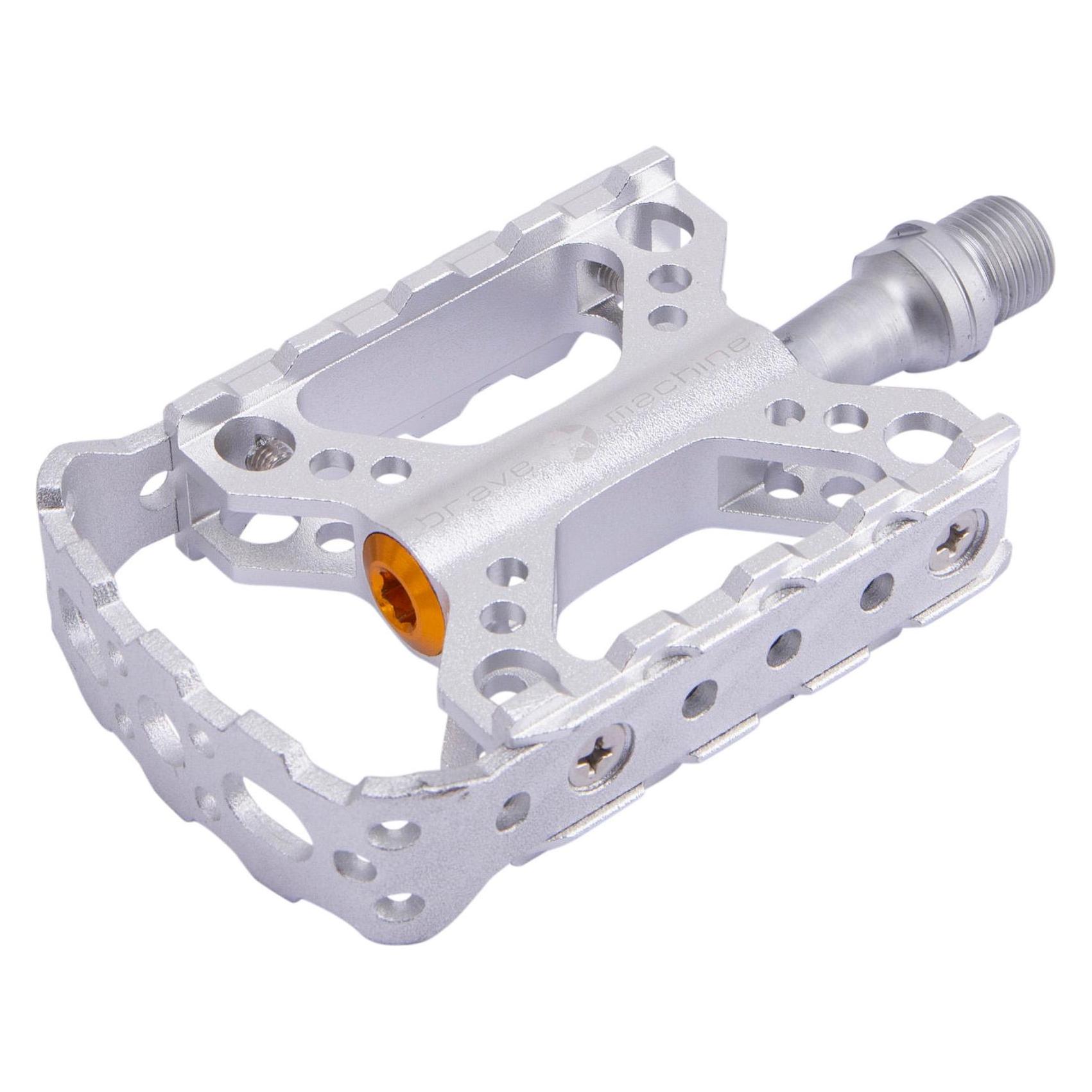Brave Classics Brave Machine Pedal Cnc Plattform Silber/Schw (BMPD65SI)