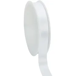 Satinband, weiß, 15 mm, 50 m