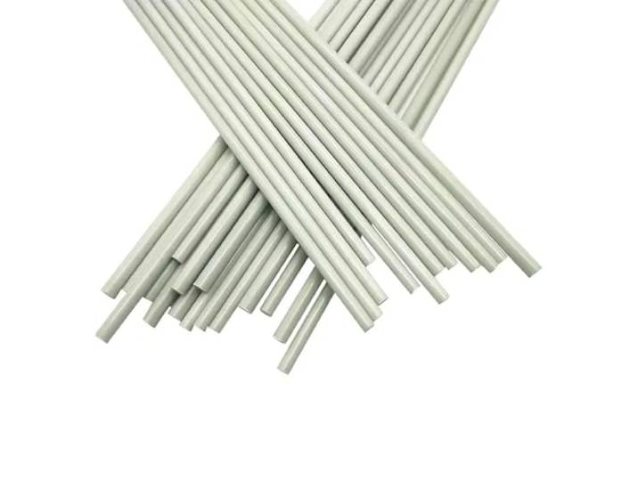 10 weiße massive Fiberglasstangen for Zelte, Drachen und Bastelarbeiten(8x1000mm)