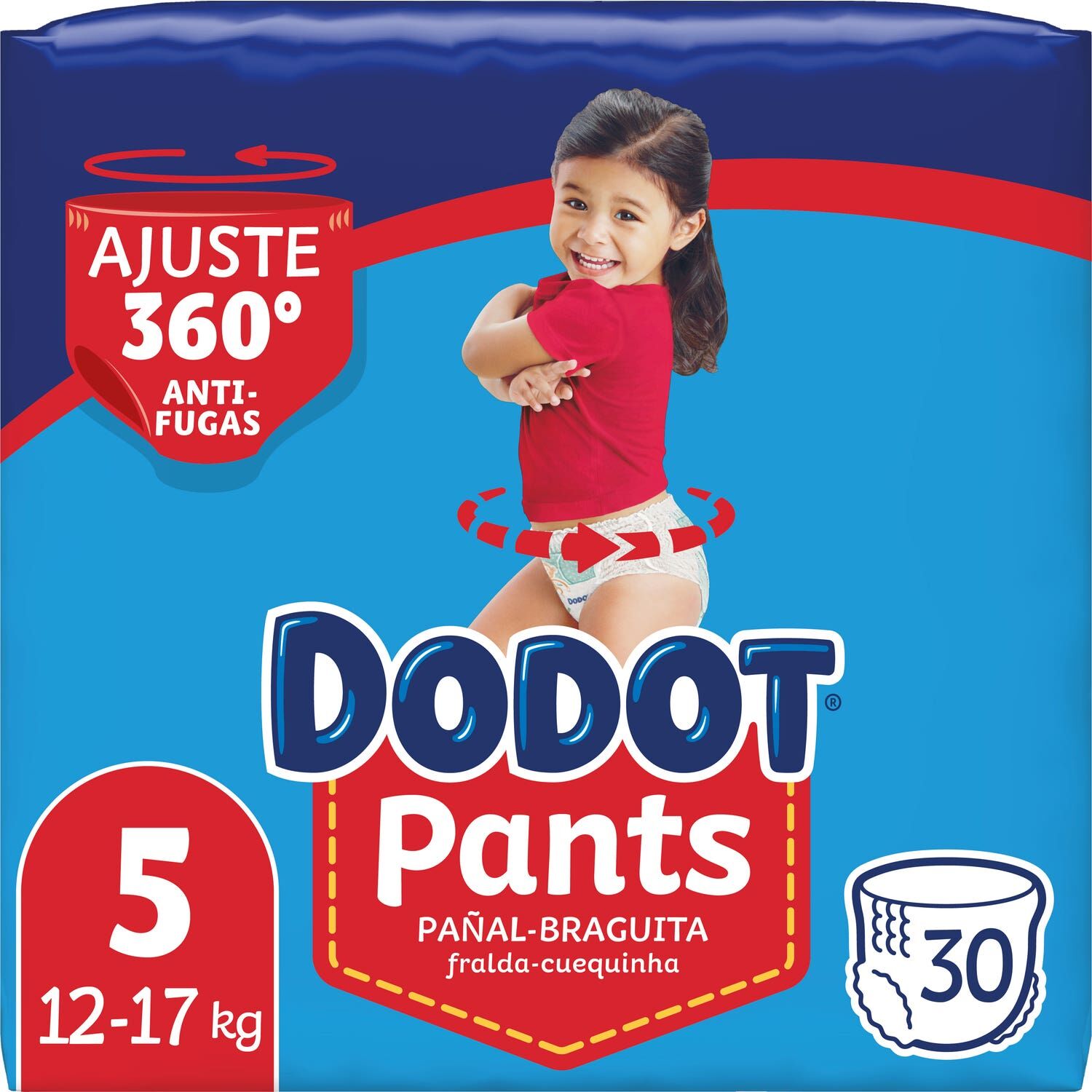 dodot Pañal Braguita Talla 5 12-17Kg 30uds