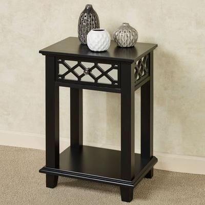 Touch of Class Brenden Side Table Black , Black