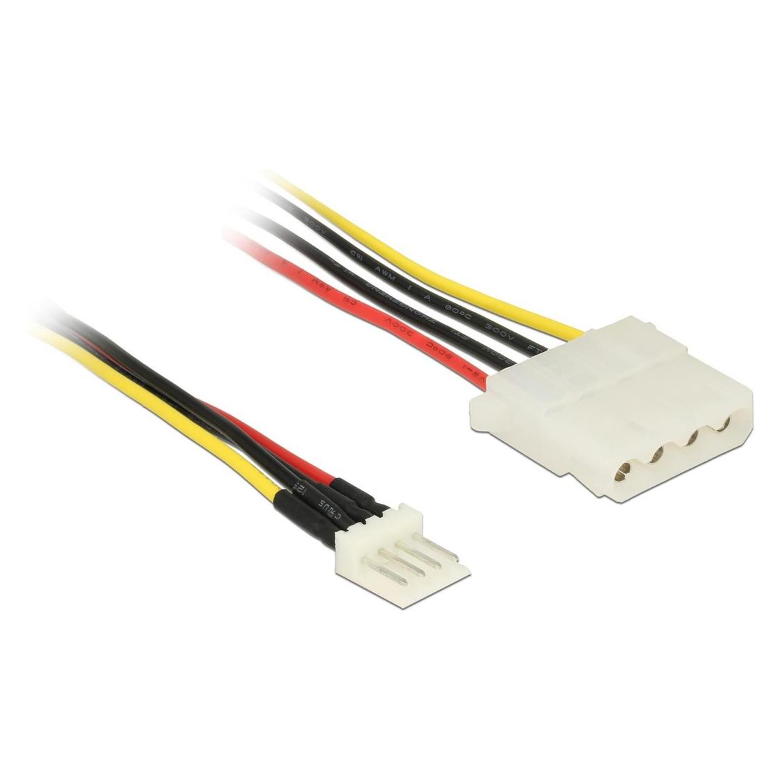 Delock Floppy Stecker - Molex Stromadapter, 30cm (30 cm, Floppy) (85457)