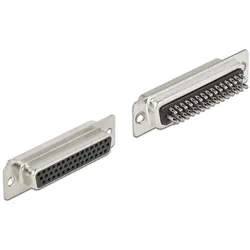 DELOCK D-Sub HD 44 Pin Buchse Metall, Lötversion, 2 Stück