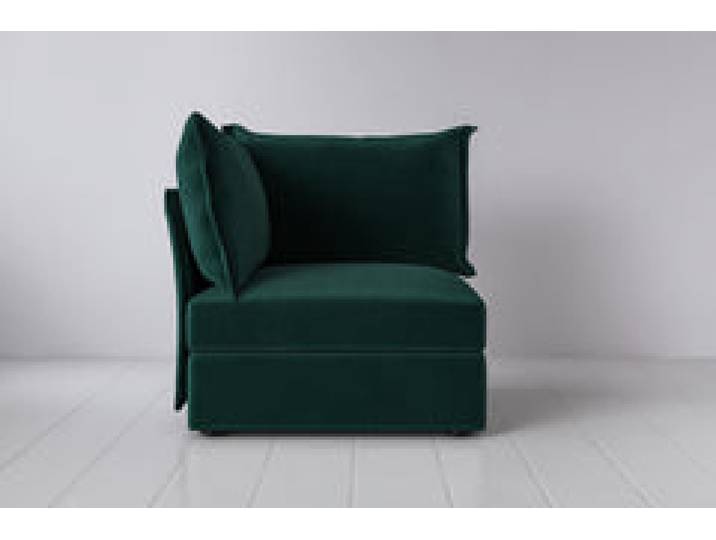 Eckmodul für modulares Sofa Model 06, Eisvogelblau