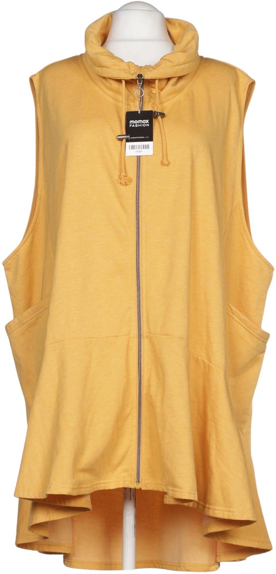 Ulla Popken Damen Weste, Gelb, Gr. 5Xl, Baumwolle - Second Hand