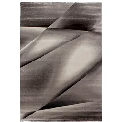 KURZFLORTEPPICH ASPEN, abstrakt, Braun, 80 x 150 cm