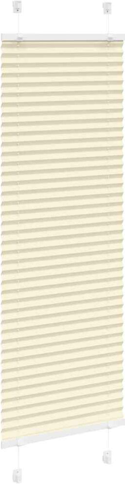 vidaXL Store plissé crème 50x100 cm largeur du tissu 49,4 cm polyester