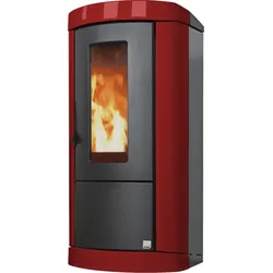 Pelletofen Ecomat 11 Ofenverkleidung bordeaux