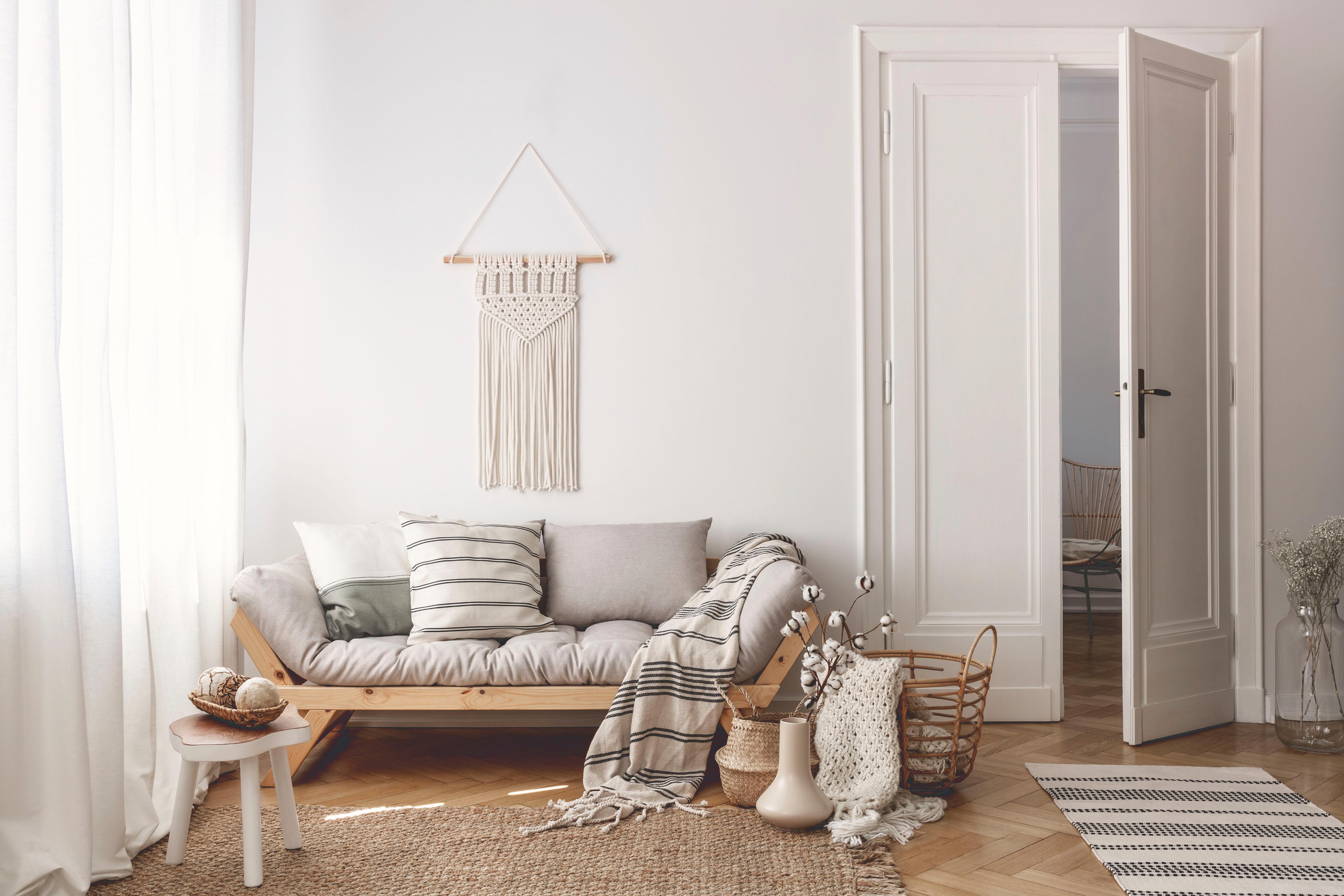 Schlafsofa KARUP DESIGN "Bebop, inkl. Futonmatratze – vielseitig klappbar, Breite: 180/200 cm", beige, natur, Sofas, Schlafsofa, Platzsparendes 2-in-1 Sofa mit asiatisch inspiriertem Design beige natur