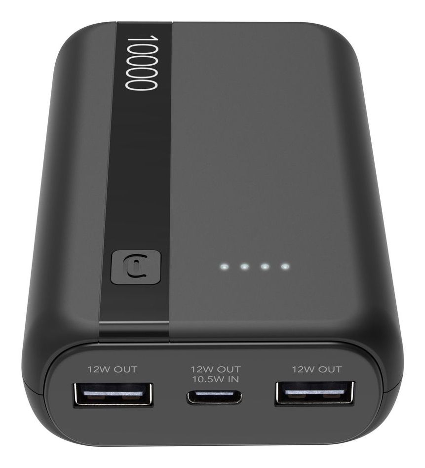 Cellular Line 10000 mAh Powerbank USB Typ-C Entry (Schwarz) PBENTRY10000K