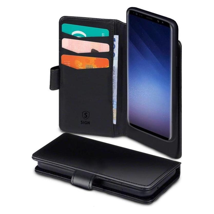SIGN Wallet Cover 2-in-1 for Samsung Galaxy S21 - Black (Samsung Galaxy S21) (SN2I1-SAMS21)