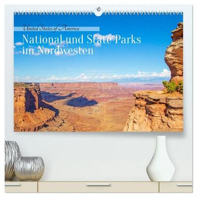 USA - National und State Parks im Nordwesten (hochwertiger Premium Wandkalender 2027 DIN A2 quer), Kunstdruck in Hochglanz