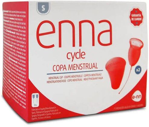 enna Menstrual Cup Size S 2 Cups + Sterilizer