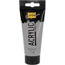 Kreul, Künstlerfarbe + Bastelfarbe, SOLO GOYA Acrylfarbe neutralgrau 100,0 ml (100 ml)