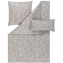 ESTELLA Bettwäsche Hilda 135 x 200 cm Satin Silber
