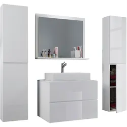 Badezimmer Lendas 5-tlg. ca. 147 cm Weiß