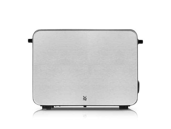 WMF Stelio Toaster 2 Scheiben Edelstahl, Doppelschlitz Toaster mit Brötchenaufsatz, Bagel-Funktion, 7 Bräunungsstufen, 900 W, edelstahl matt