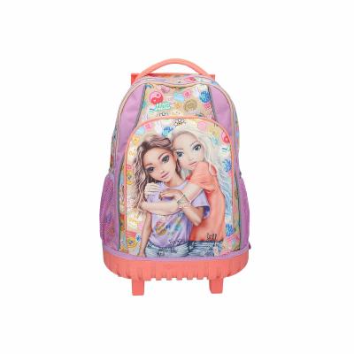 Rucksack DEPESCHE "Schulrucksack Trolley GIRL POWER TOPModel 25 x 32 x 37,5 cm bunt", Kinder, Gr. B/H/T: 32cm x 37,5cm x 25cm, bunt, Polyester, Rucksäcke Rucksack
