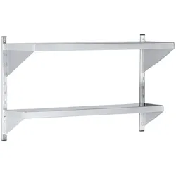 Metallwandregal 2 regale (1 tiefe 400, 1 tiefe 250) - 1000x400x600 mm - 31024200 Eurast