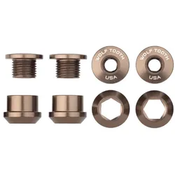 WOLF TOOTH Kettenblattschrauben 6 mm 4-Loch | espresso