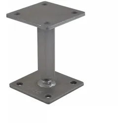 Pitzl Pfostenträger / Stützfuß Höhen verstellbar 122-182mm mit Gewinde | UP=100x100mm
