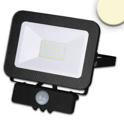 ISOLED Outdoor LED Fluter mit PIR-Bewegungssensor, IP65, drehbar und schwenkbar, schwarz, 30W 3000K 2700lm 120° ISO-114033