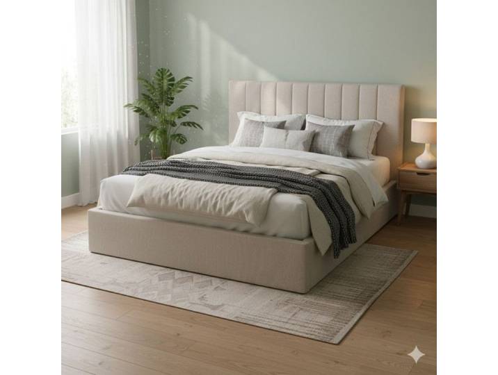 Sommier Alitea Hotel ENSEMBLE COFFRE HERITAGE + MATELAS MOENA ENVELOPPANT 180x200 Lattes